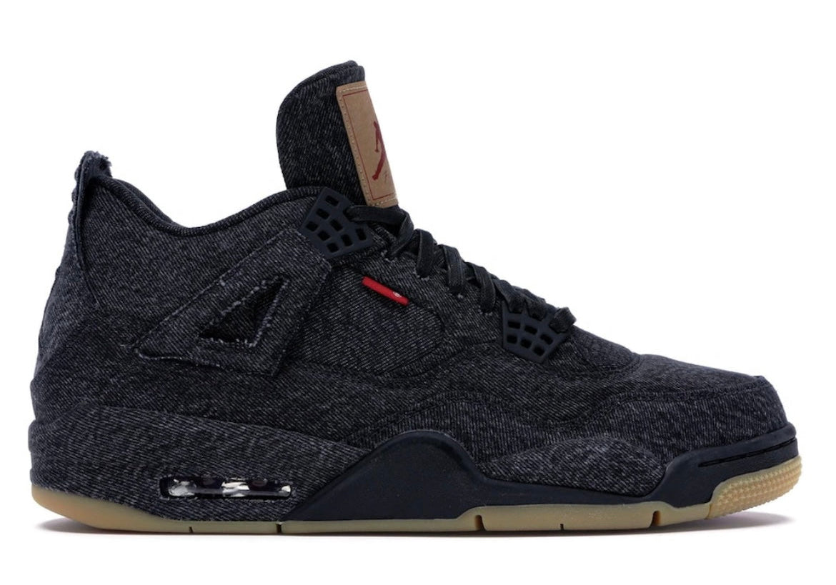 Jordan 4 Retro Levi's Black (Blank Tag)