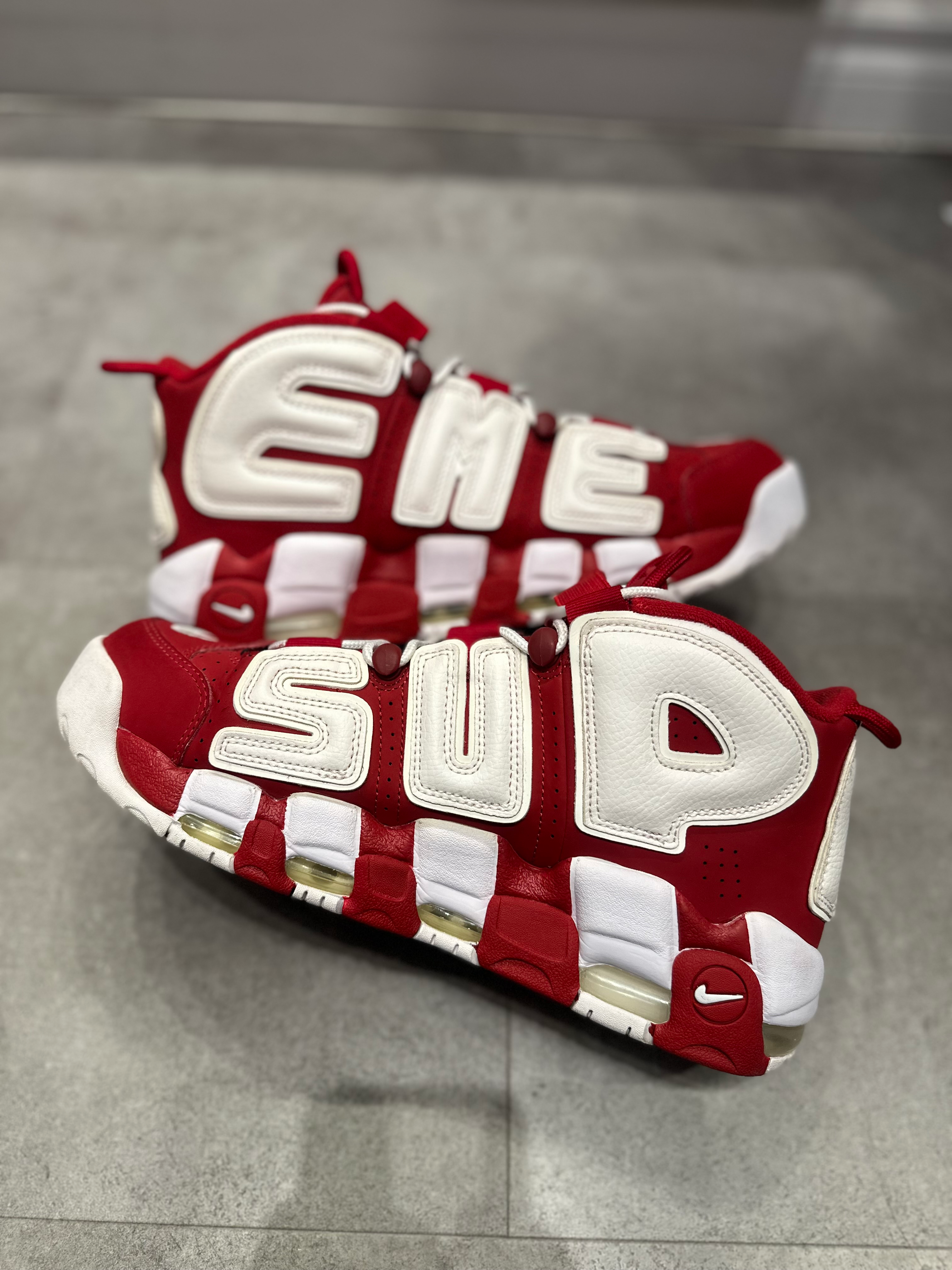 Nike Air More Uptempo Supreme Suptempo Red (Preowned)