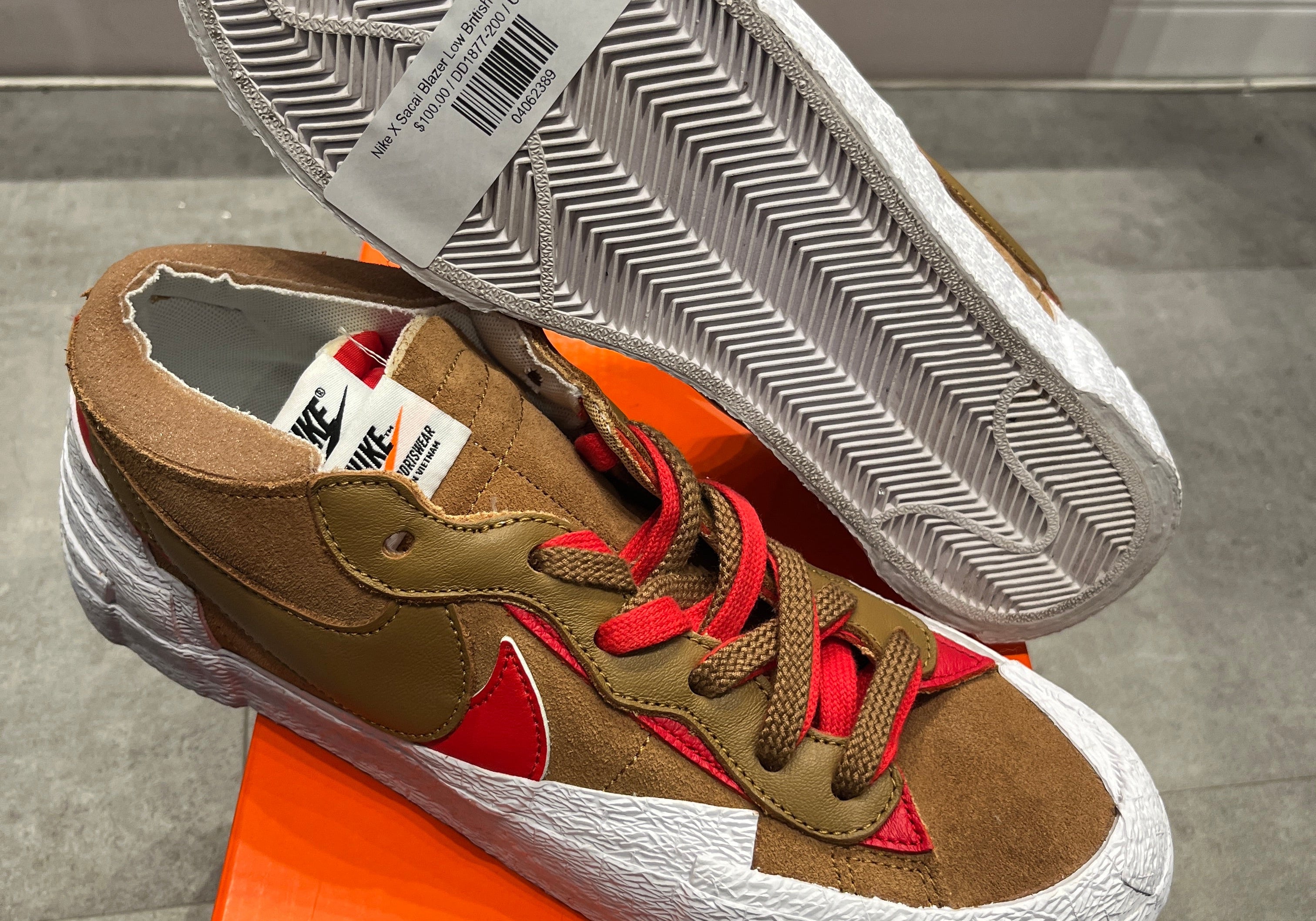 Nike X Sacai Blazer Low British Tan (Preowned)