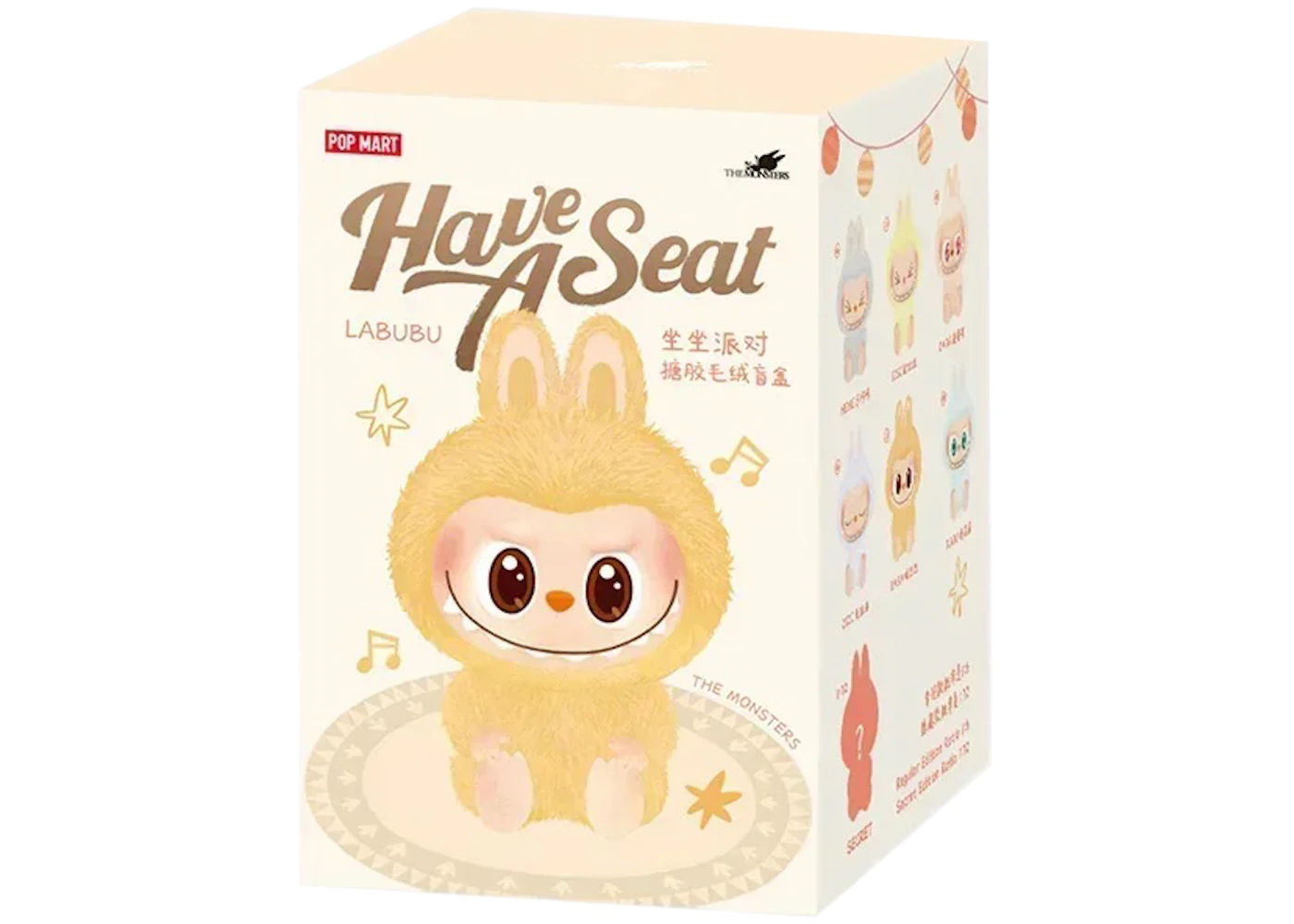 Pop Mart Labubu The Monsters Have a Seat Vinyl Plush Blind Box, brand new