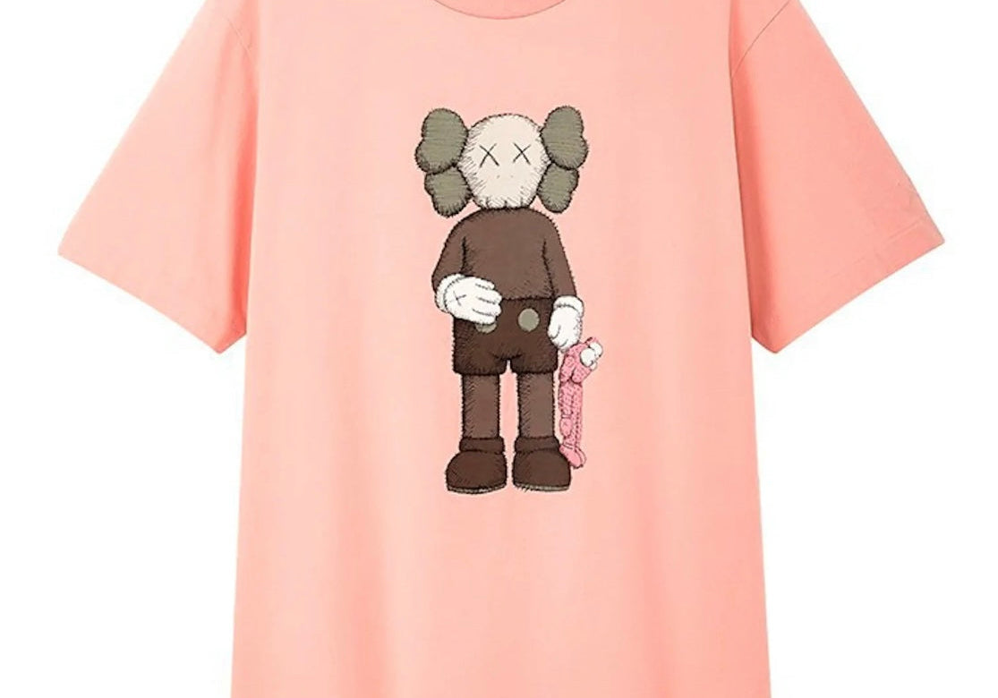 Kaws X Uniqlo Companion Tee (US Sizing) Pink