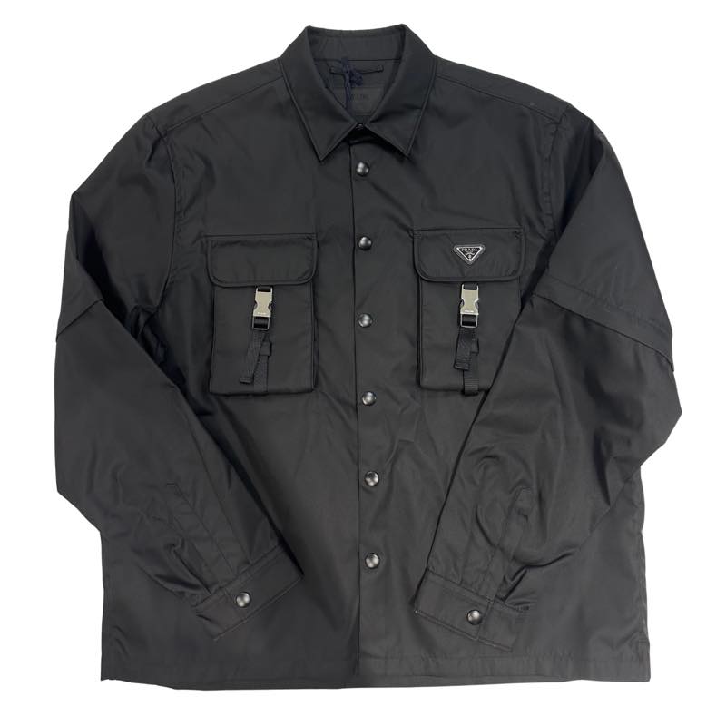 Prada Re-Nylon Patch Pocket w/ Strap Jacket Black, brand new, size XL