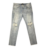 PURPLE BRAND P002 Light Indigo Blowout Jeans - Pre-Owned Size 40