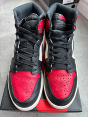 Jordan 1 Retro High OG Bred Toe (Preowned Size 9.5)