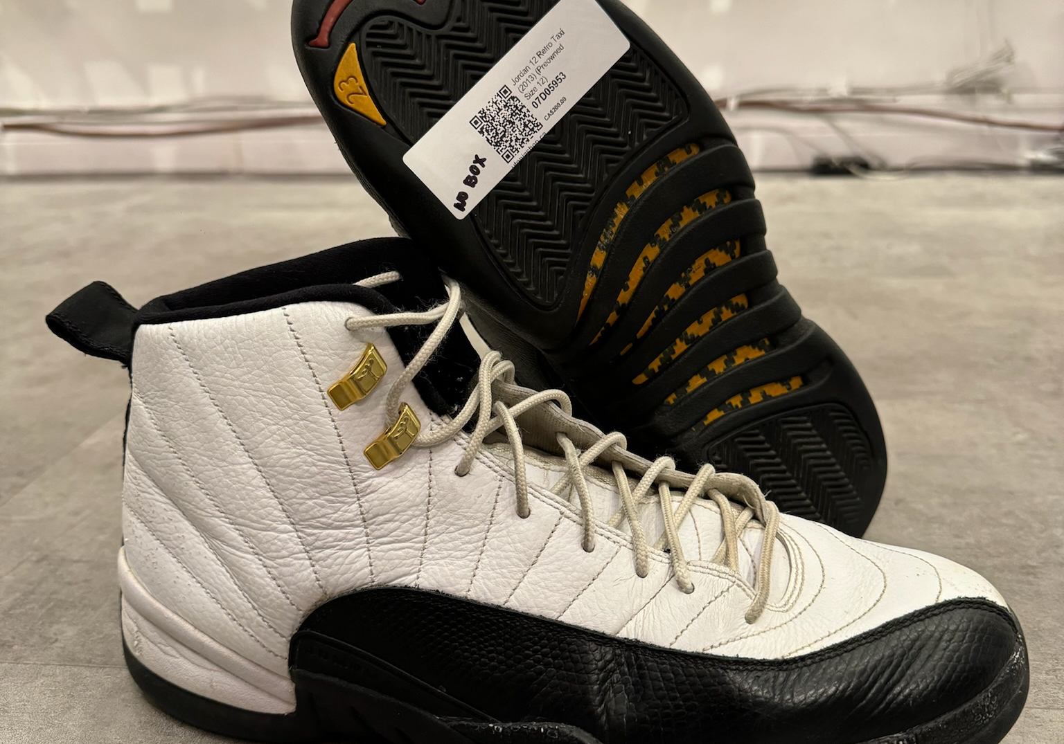 Jordan 12 Retro Taxi (2013) (Preowned Size 12)