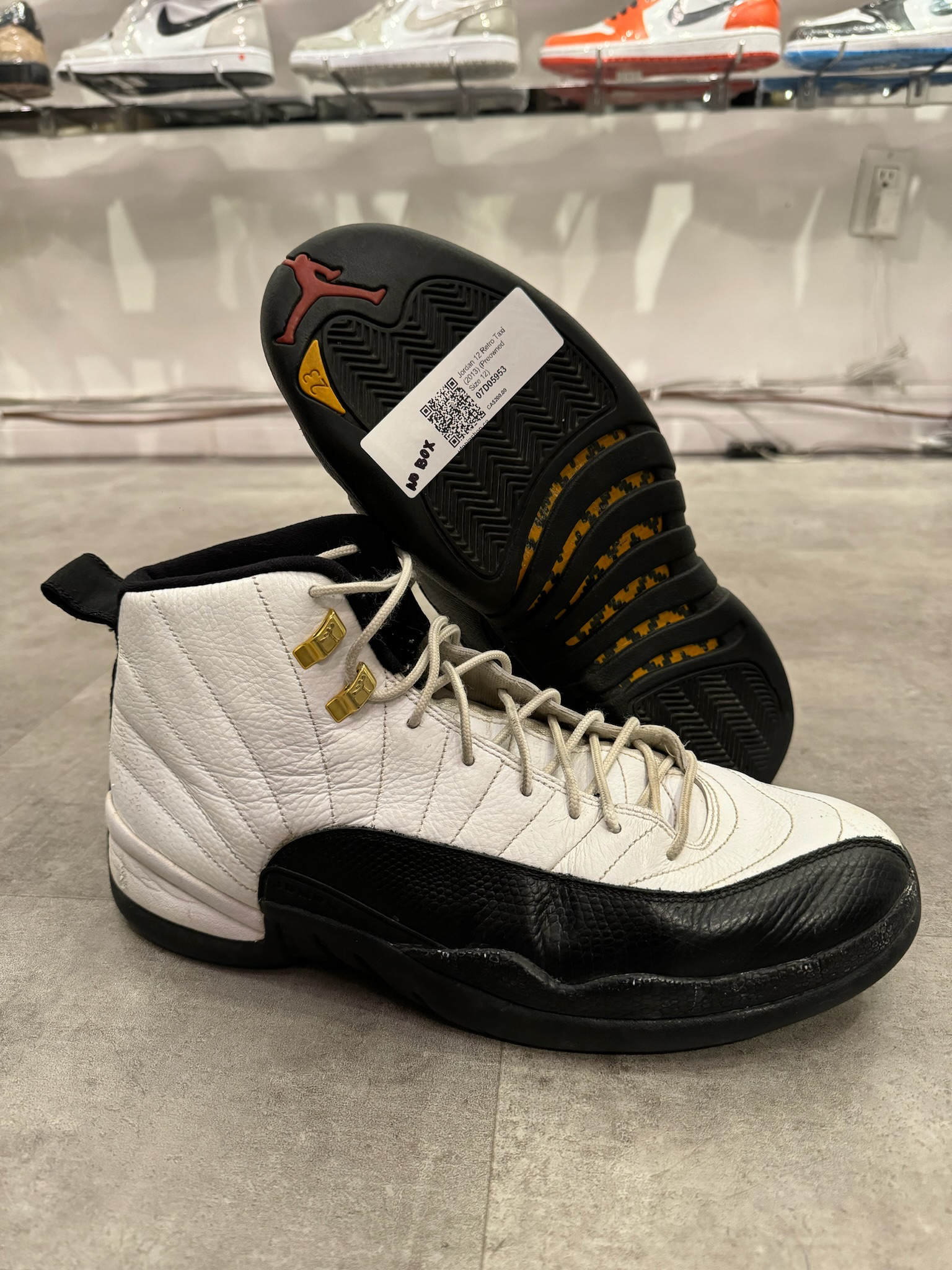 Jordan 12 Retro Taxi (2013) (Preowned Size 12)