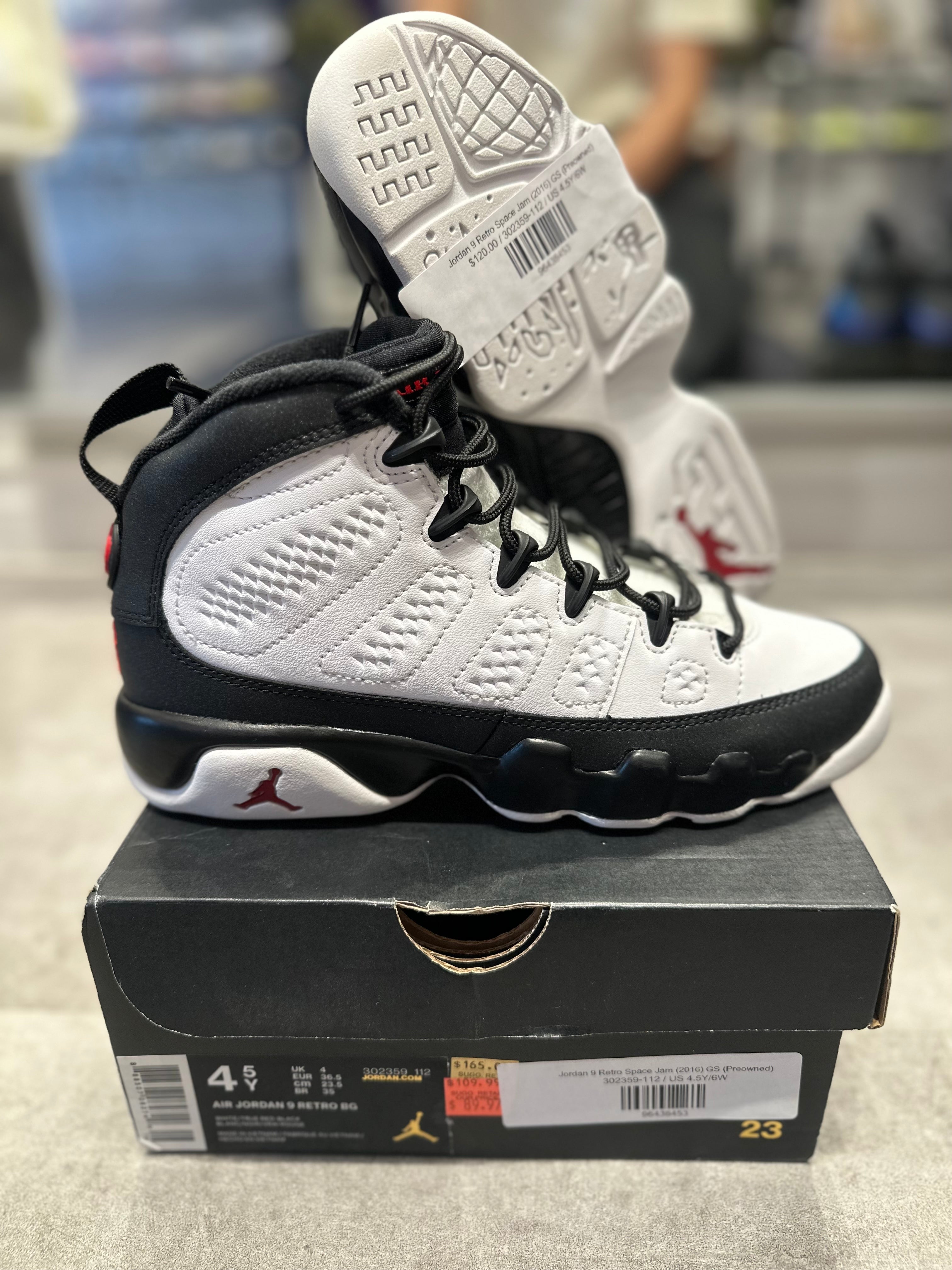 Jordan 9 Retro Space Jam (2016) GS (Preowned)