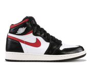 Jordan 1 Retro High Black Gym Red (GS)  (Preowned Size 7y)