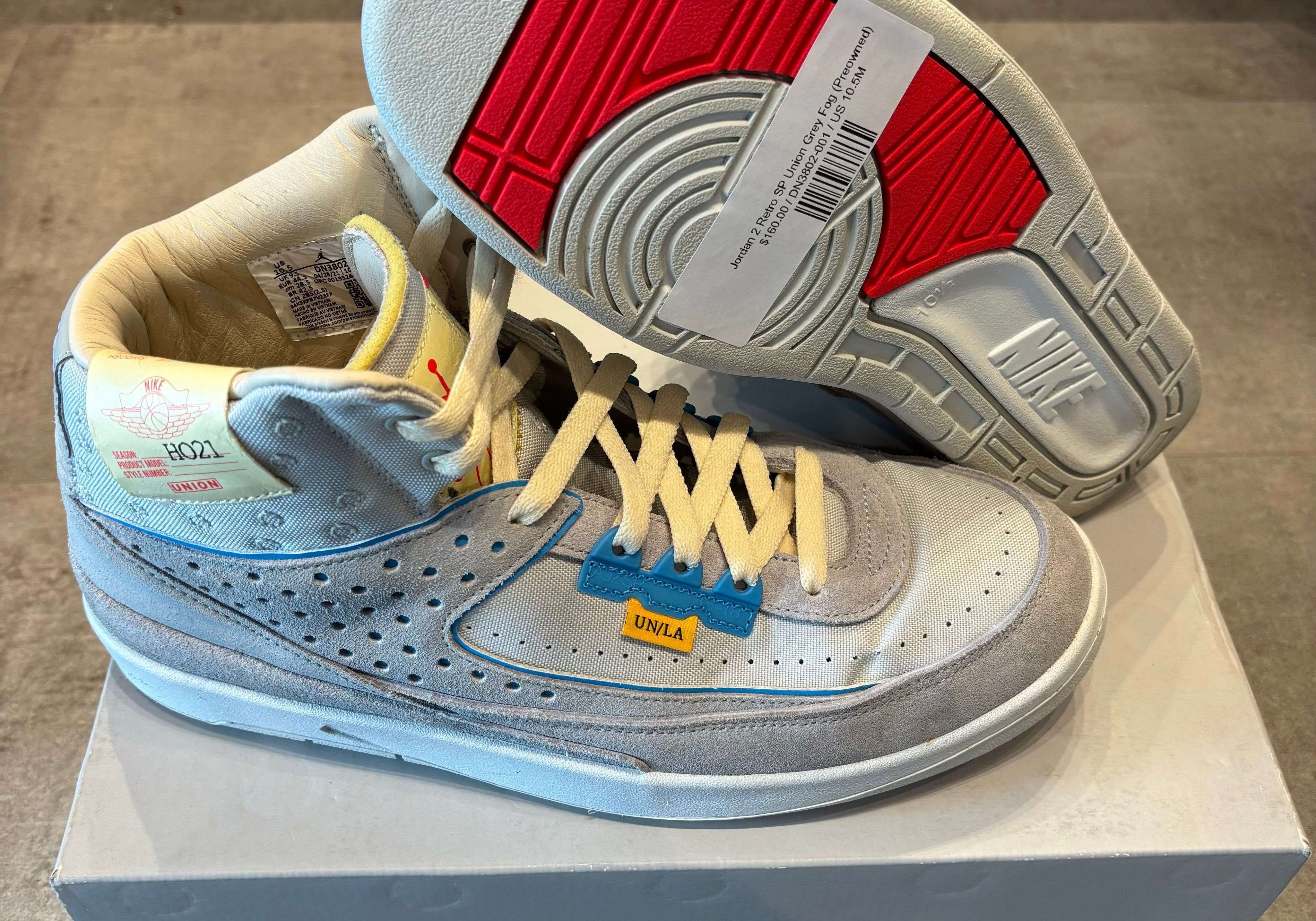 Jordan 2 Retro SP Union Grey Fog (Preowned)