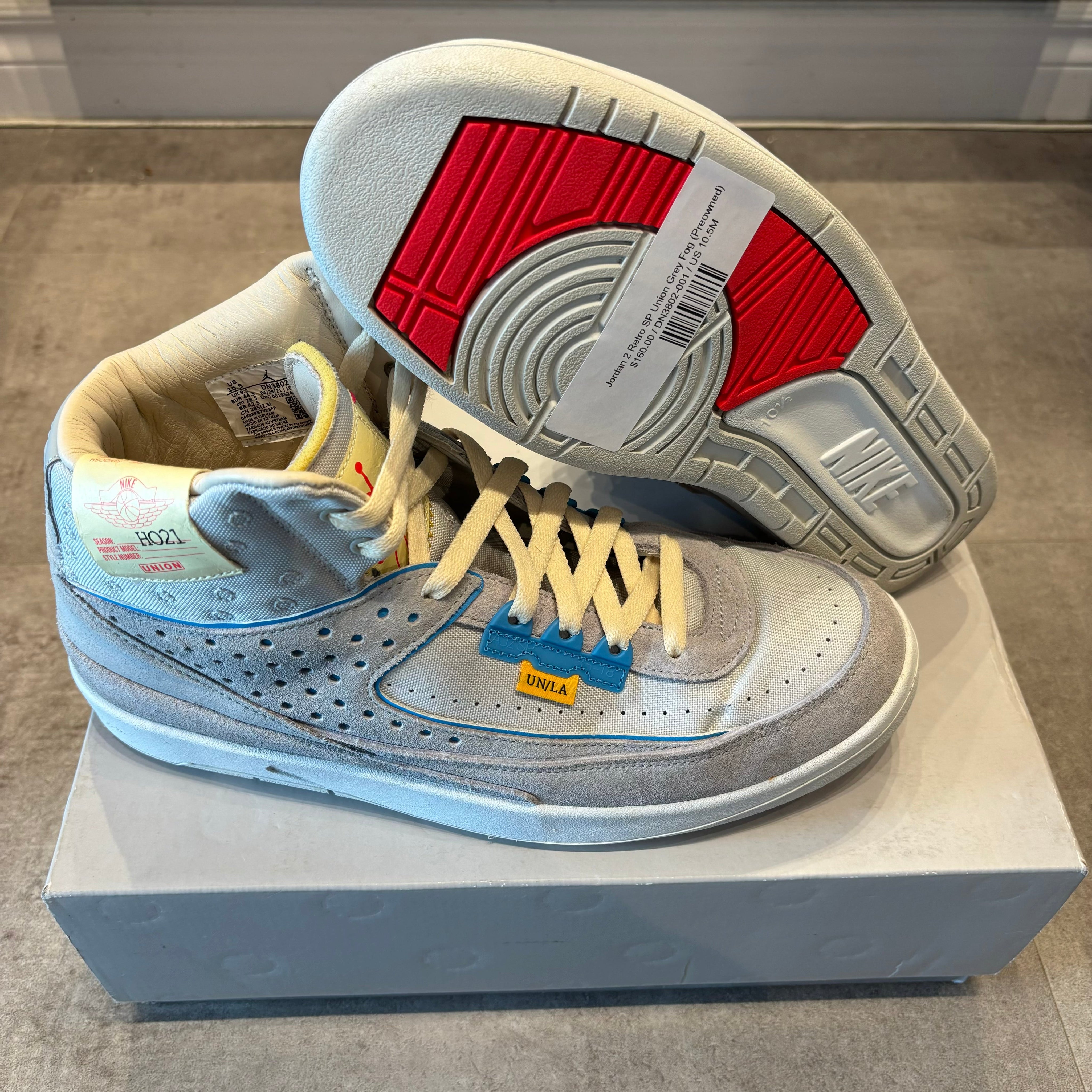 Jordan 2 Retro SP Union Grey Fog (Preowned)