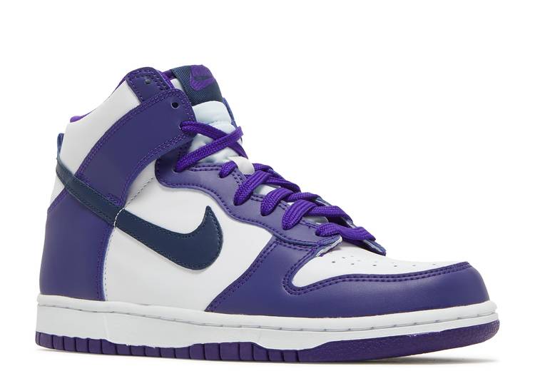 Nike Dunk High Electro Purple Midnight Navy (GS)