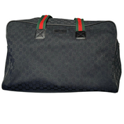 Gucci GG Canvas Weekender Bag Black (Preowned)