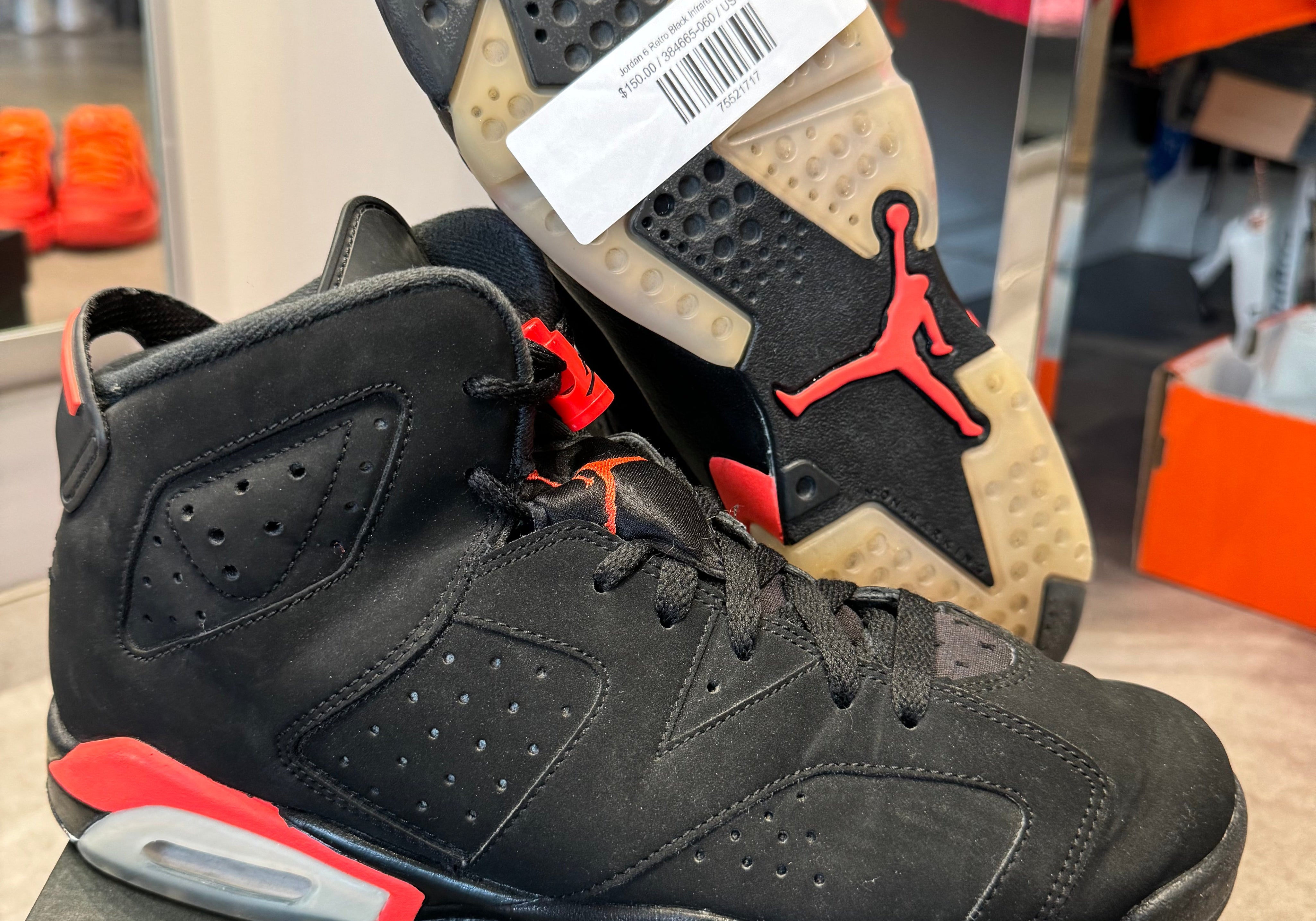 Jordan 6 Retro Black Infrared (2019) (GS) (Preowned)