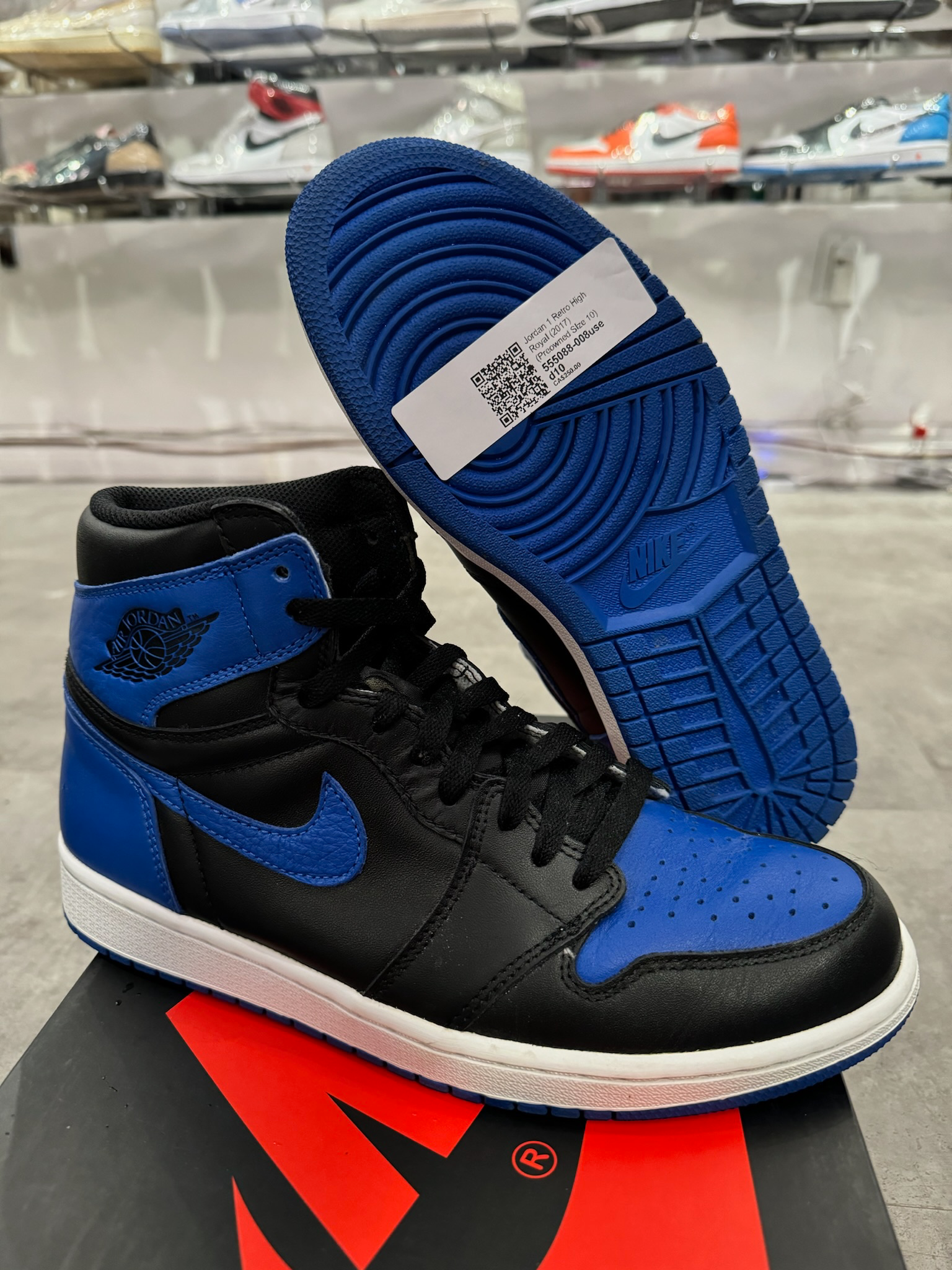 Jordan 1 Retro High Royal (2017) (Preowned SIze 10)