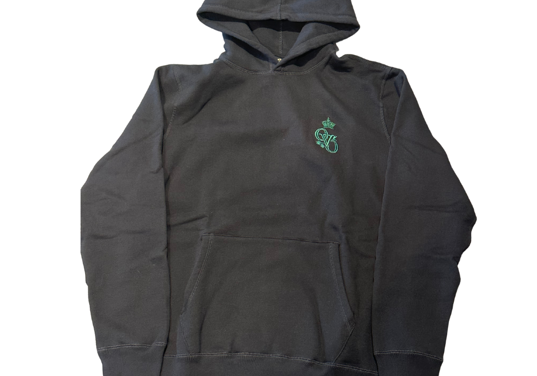 Ovo Green Crown Hoodie Black