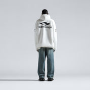 Balenciaga Skiwear - 3B Sports Icon Water Repellant Hoodie Heavy Fleece White