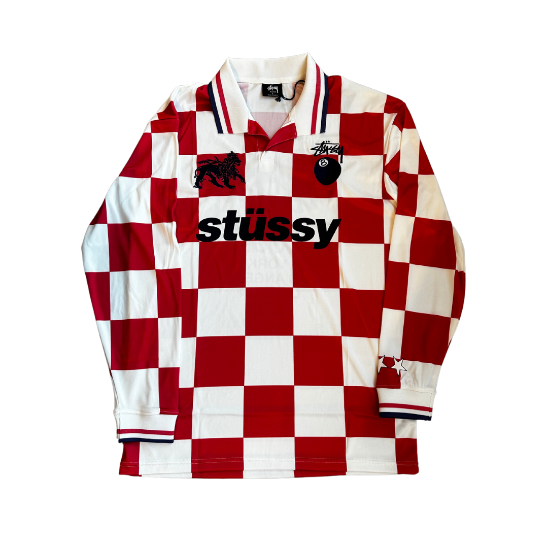 Stussy Croatia Football Polo Long Sleeve T-Shirt