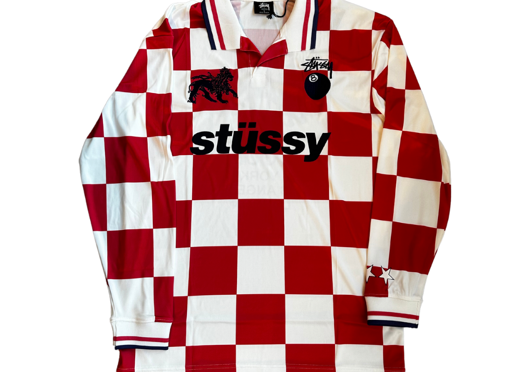 Stussy Croatia Football Polo Long Sleeve T-Shirt