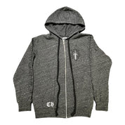 Chrome Hearts Dagger Zip-Up Hoodie Grey