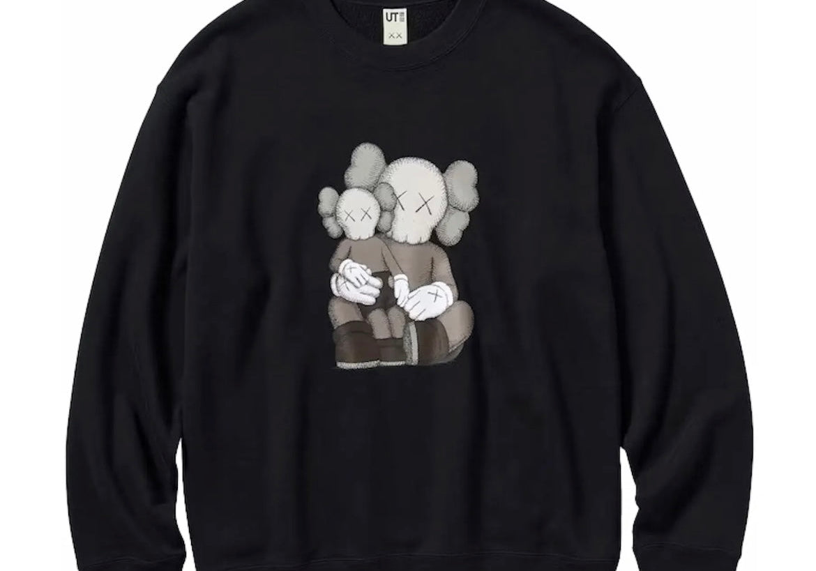 Kaws X Uniqlo Longsleeve Sweatshirt Black