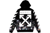 OFF-WHITE Galaxy Brushed Zip-Up Hoodie (SS21) Black (Preowned)