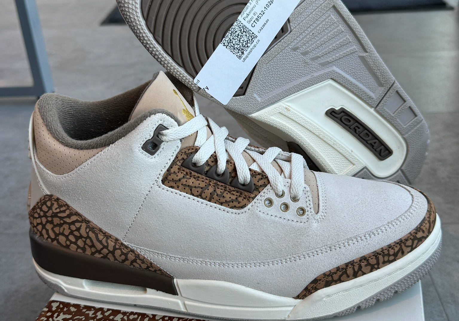 Jordan 3 Retro Palomino (Preowned Size 8)