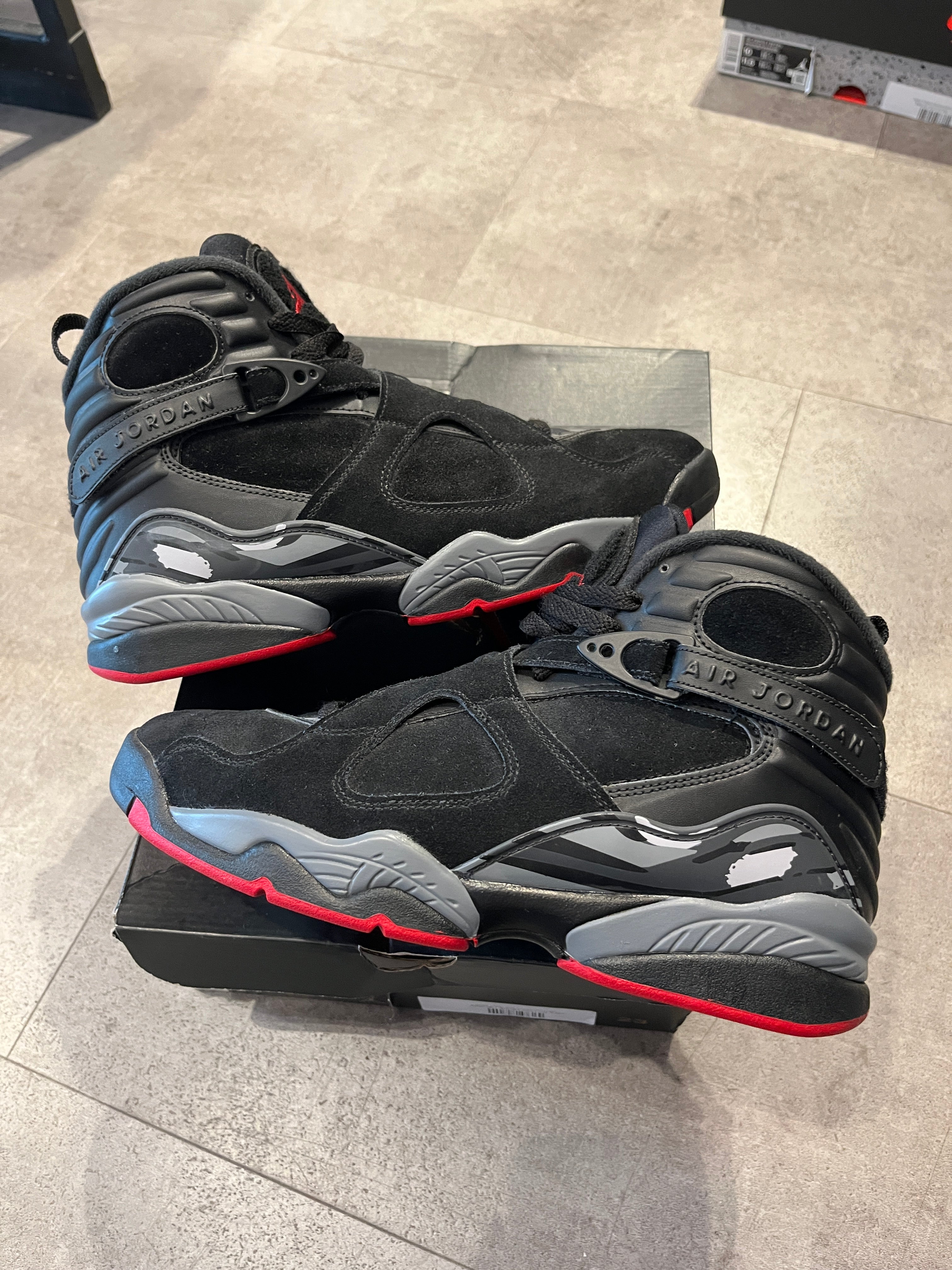 Jordan 8 Retro Black Cement (Very Lightly Preowned Size 9.5)