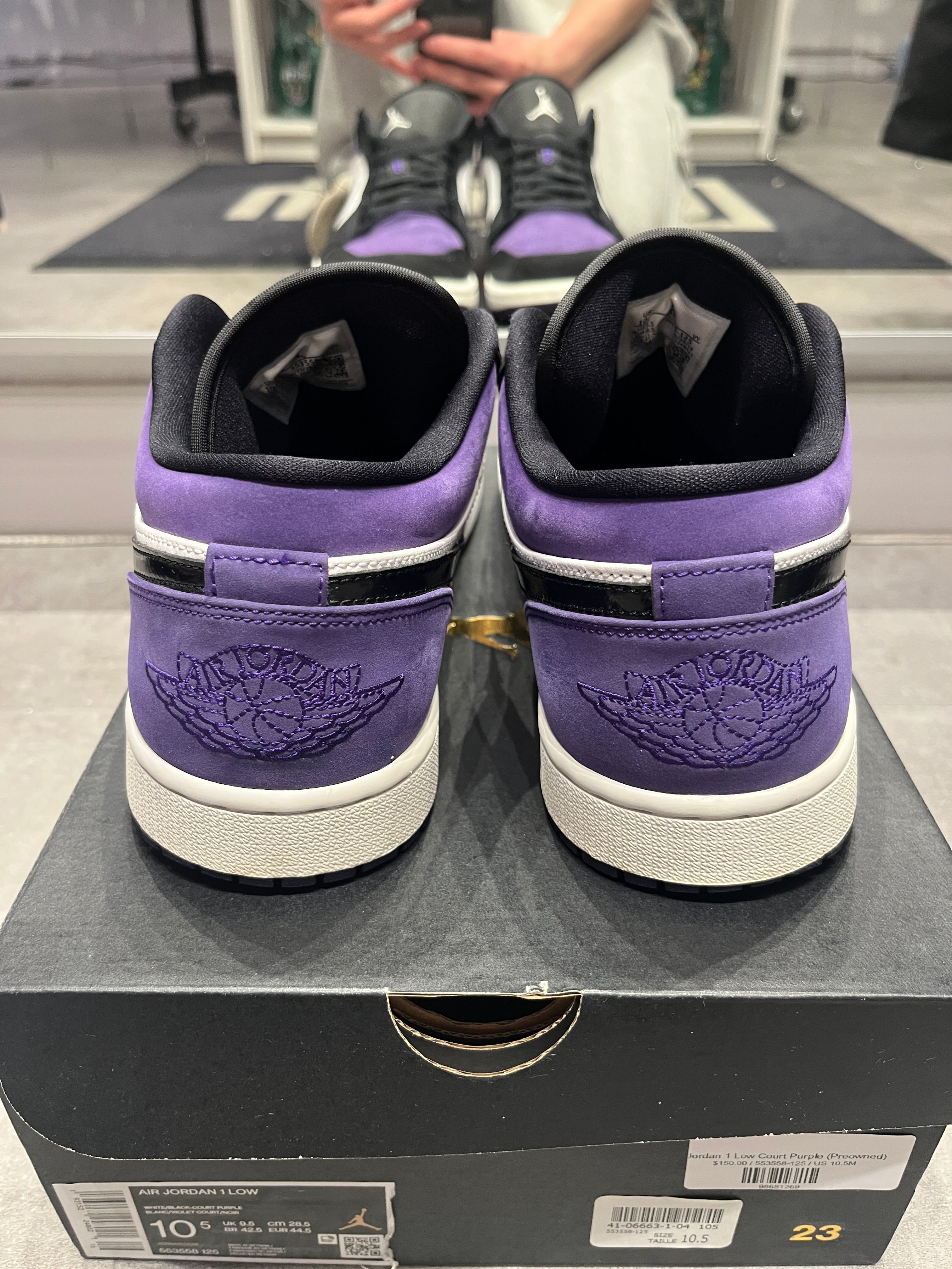 Jordan 1 Low Court Purple (Preowned)