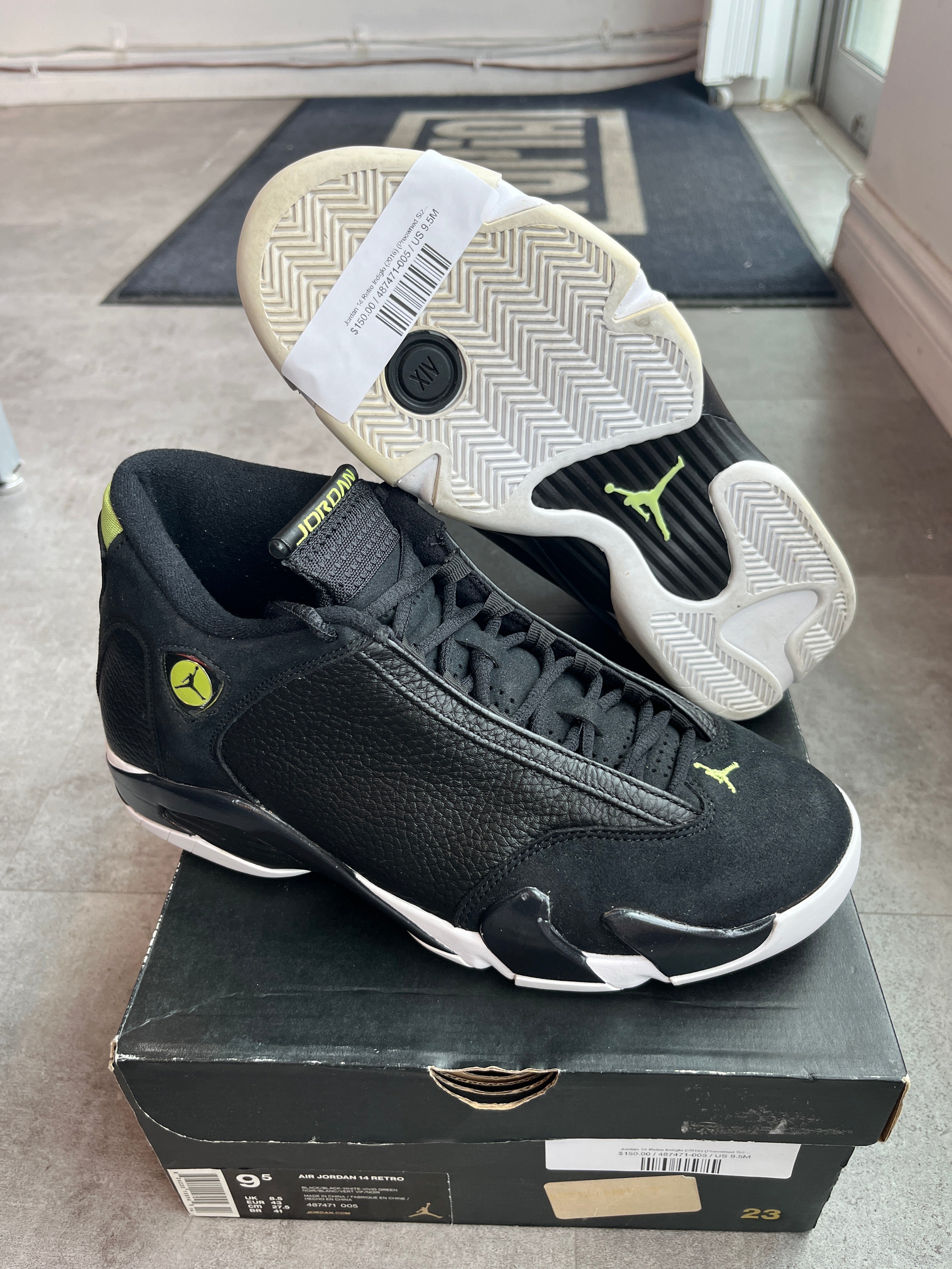 Jordan 14 Retro Indiglo (2016) (Preowned Size 9.5)