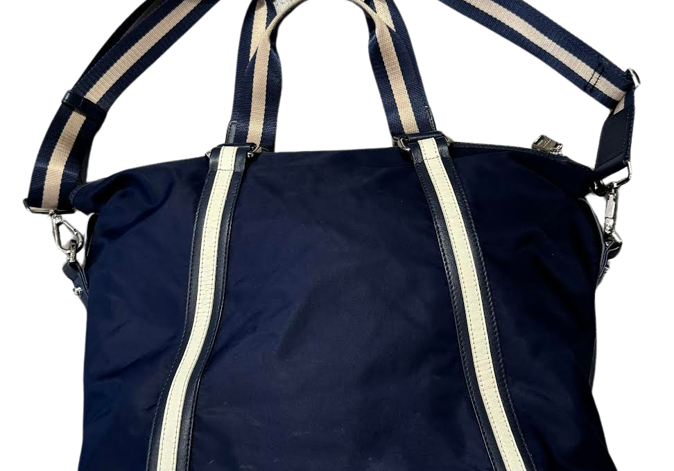 Prada 2-Way Nylon Tote Bag Navy