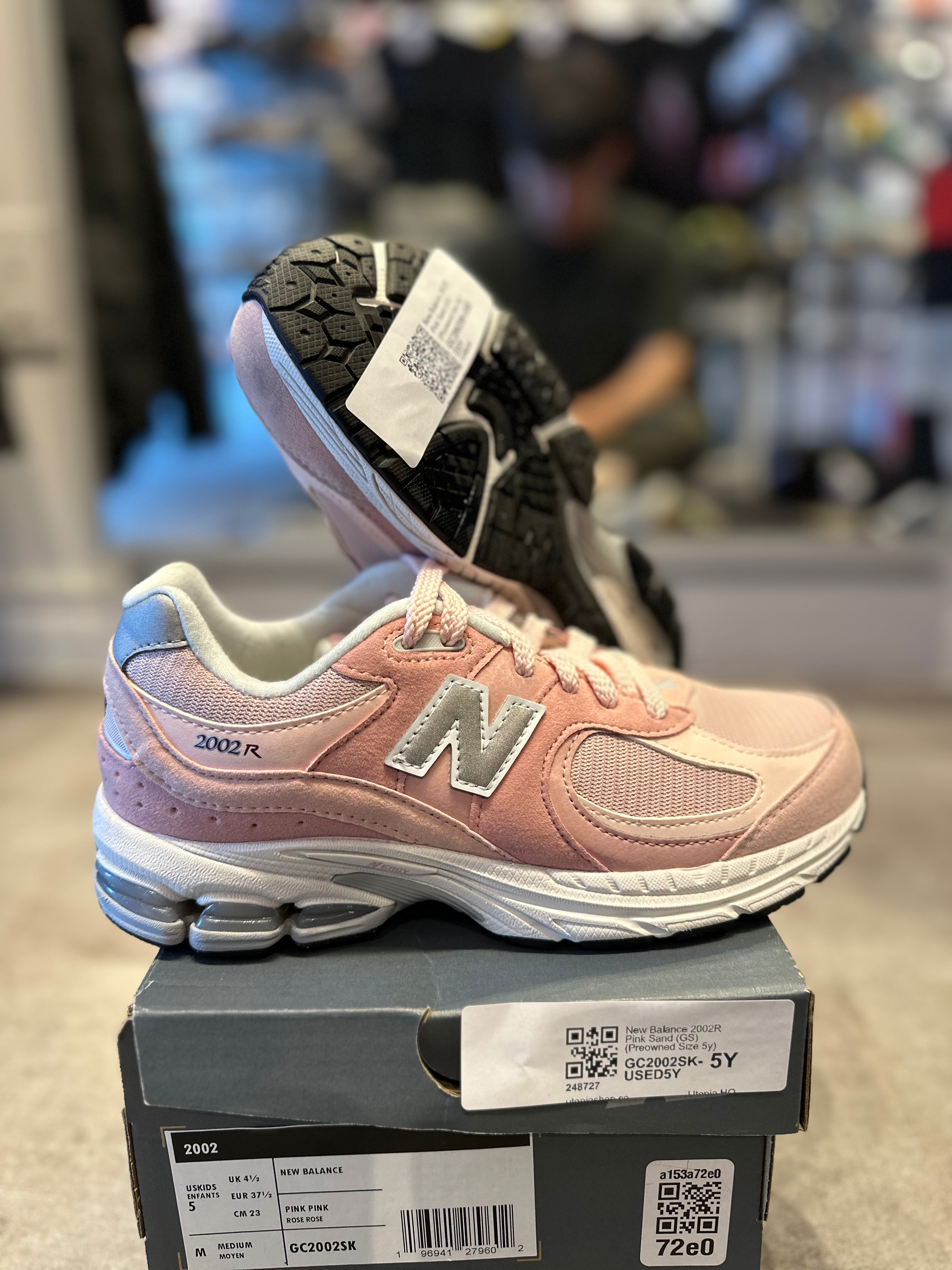 New Balance 2002R Pink Sand (GS) (Preowned Size 5y)