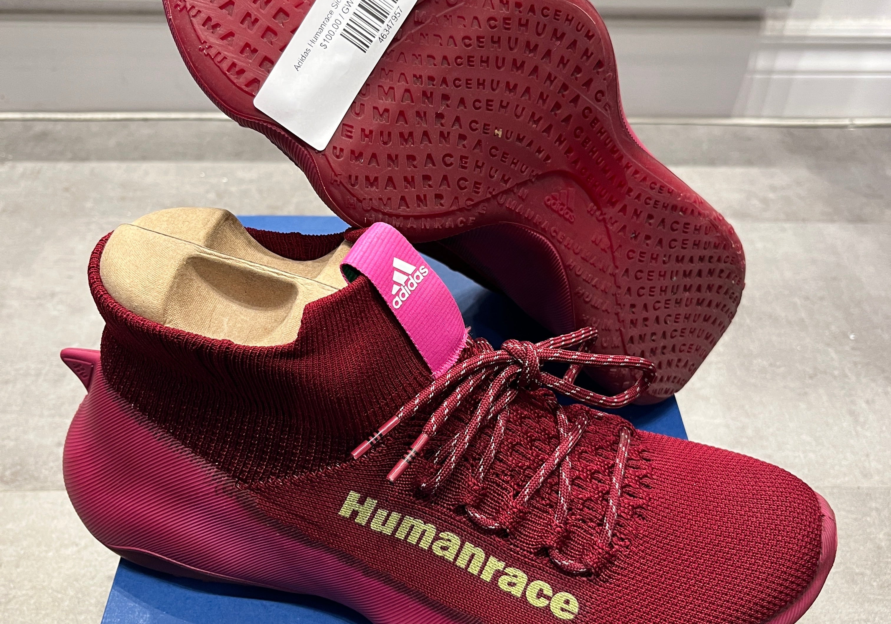 Adidas Humanrace Sichona Burgundy (Preowned)