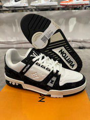 Louis Vuitton LV Trainer White Black (Lightly Used LV7/8.5M)