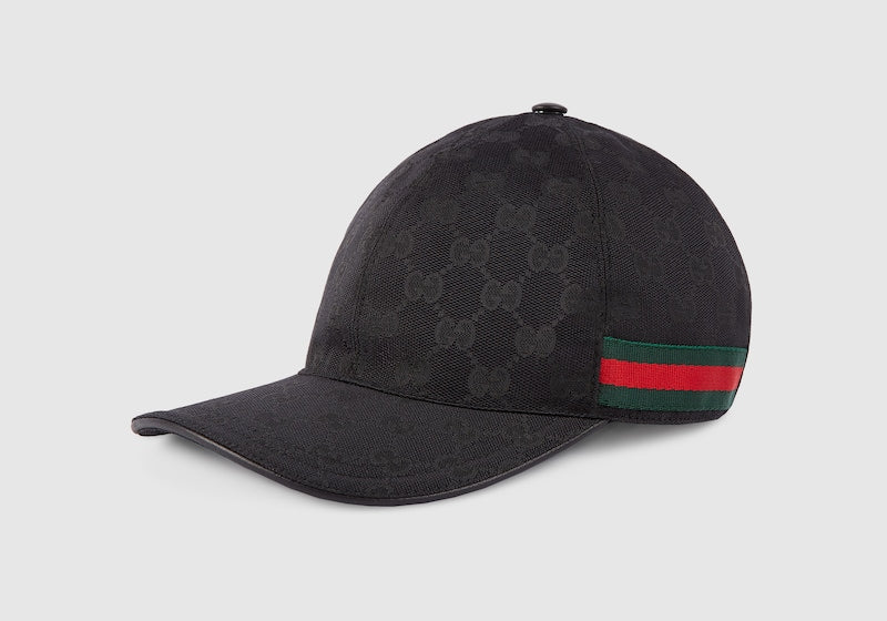 Gucci GG Canvas Supreme Web Cap Black (Preowned)