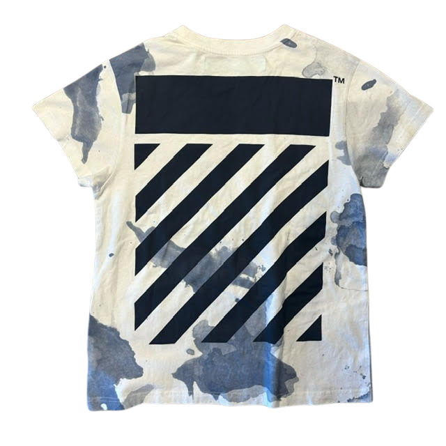 Off-White Blue Watercolor T-Shirt White (Preowned)