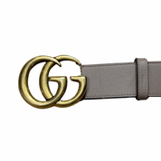 Gucci GG Marmont Leather Belt Neutral (Preowned Size 85/34)