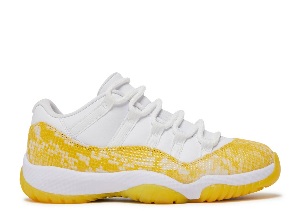 Jordan 11 Retro Low Yellow Snakeskin (W) (Preowned)