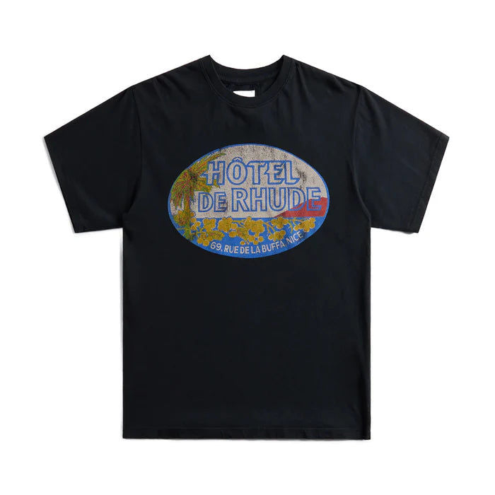 Rhude Black Dimora T-Shirt, brand new