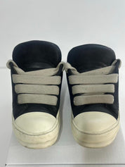 Rick Owens Jumbo Lace Leather Ramones Low Top Sneaker, pre-owned, US Men's 10 – photo 2 of 7