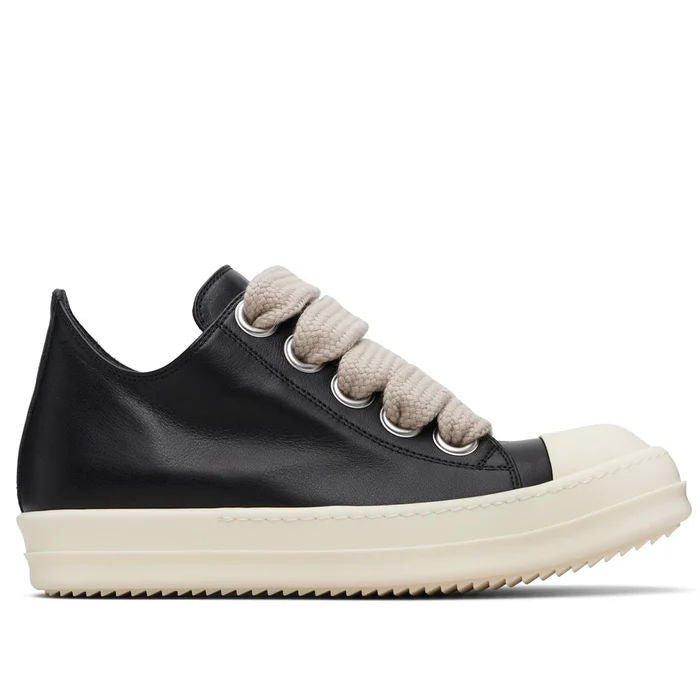 Rick Owens Ramone Jumbo laced Low Sneakers Black, pre-owned, US Men's 7.5 – photo 1 of 7
