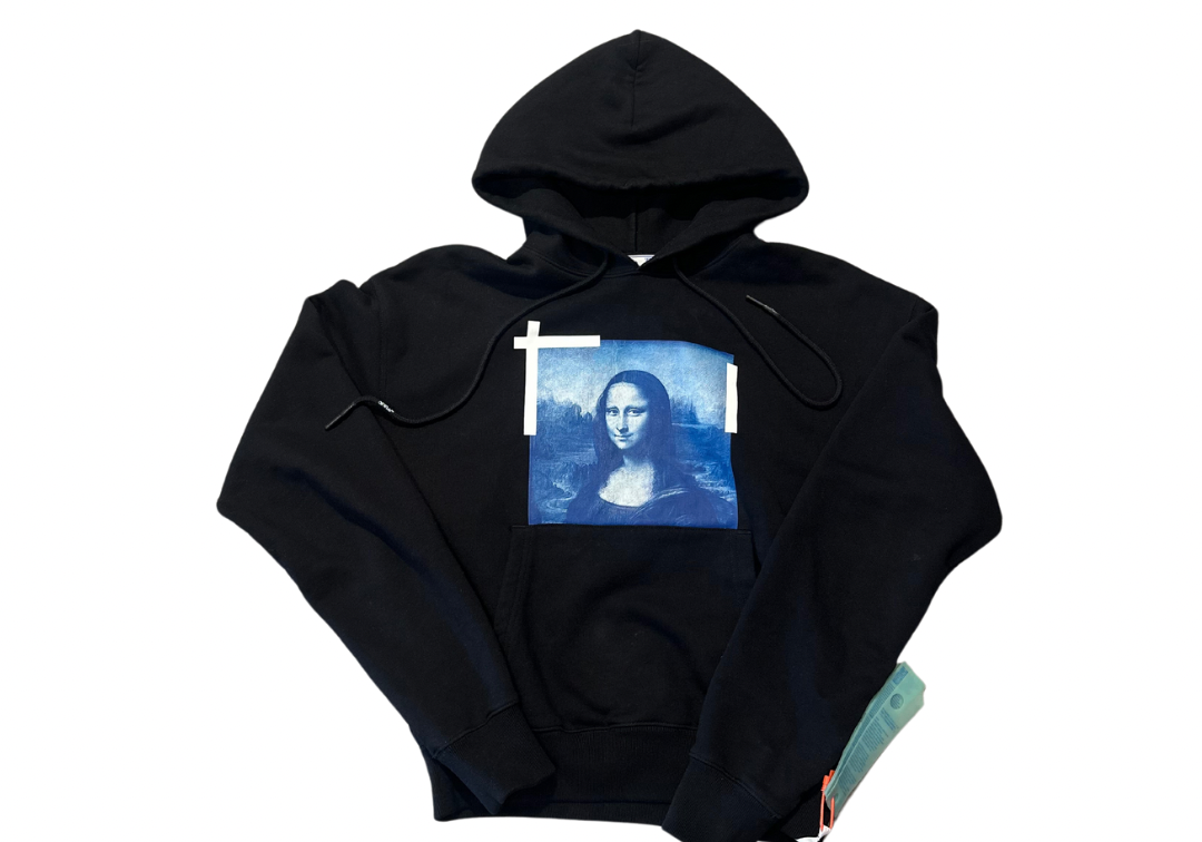 OFF-WHITE Mona Lisa Over Hoodie Black (Preowned)