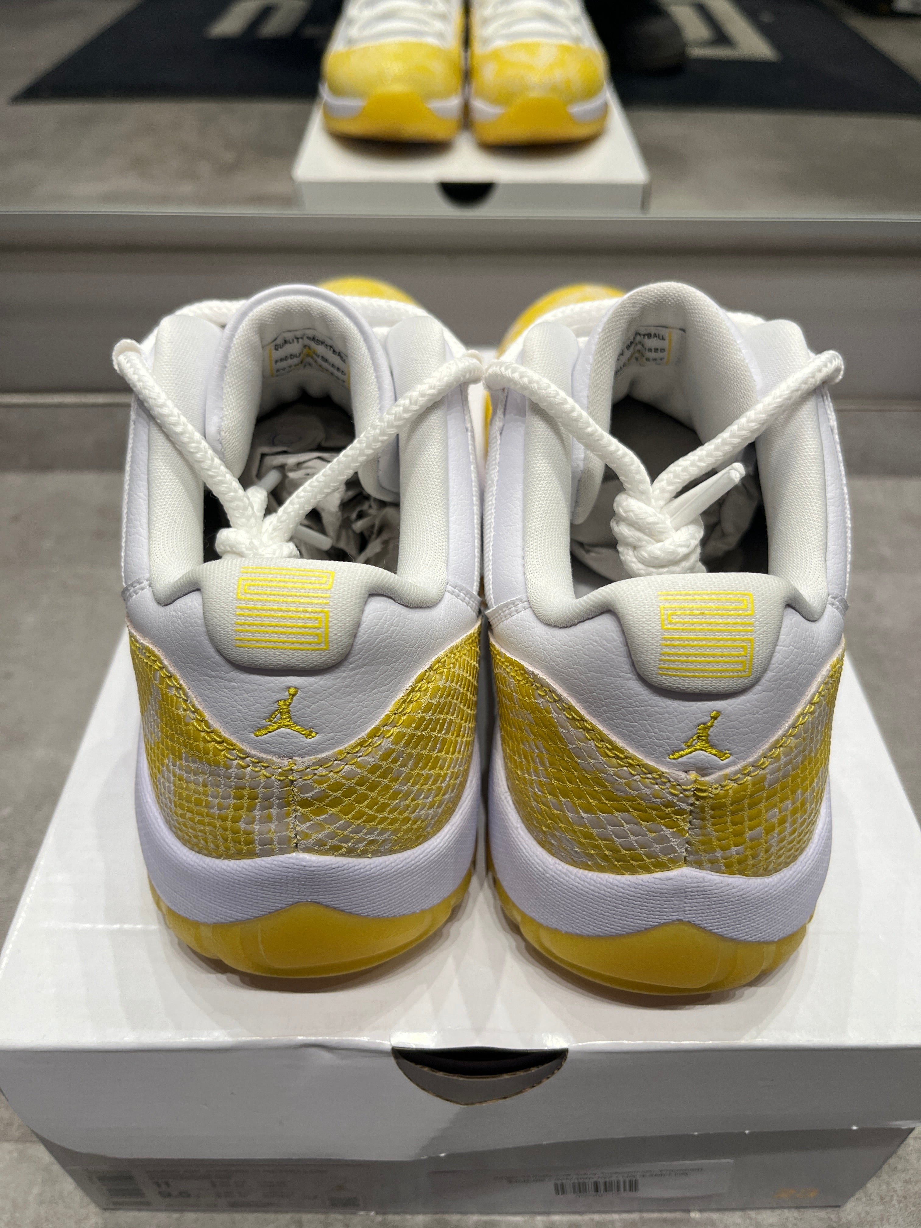 Jordan 11 Retro Low Yellow Snakeskin (W) (Preowned)