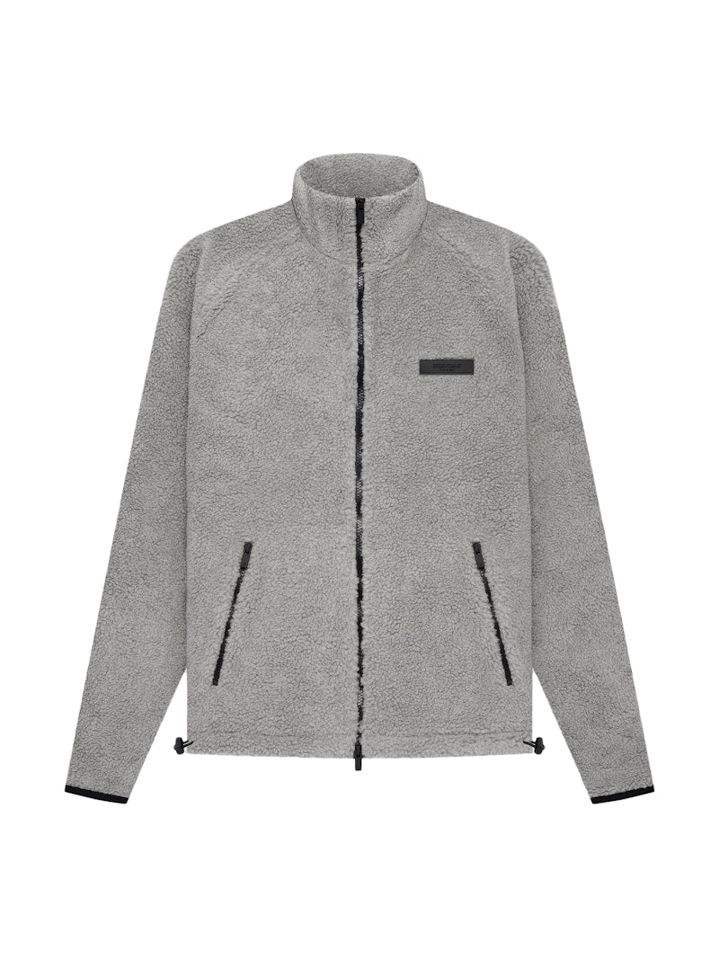 Fear of God Essentials Polar Fleece Full Zip Jacket Dark Oatmeal (Preowned Size M)