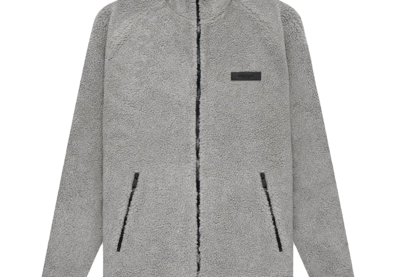 Fear of God Essentials Polar Fleece Full Zip Jacket Dark Oatmeal (Preowned Size M)