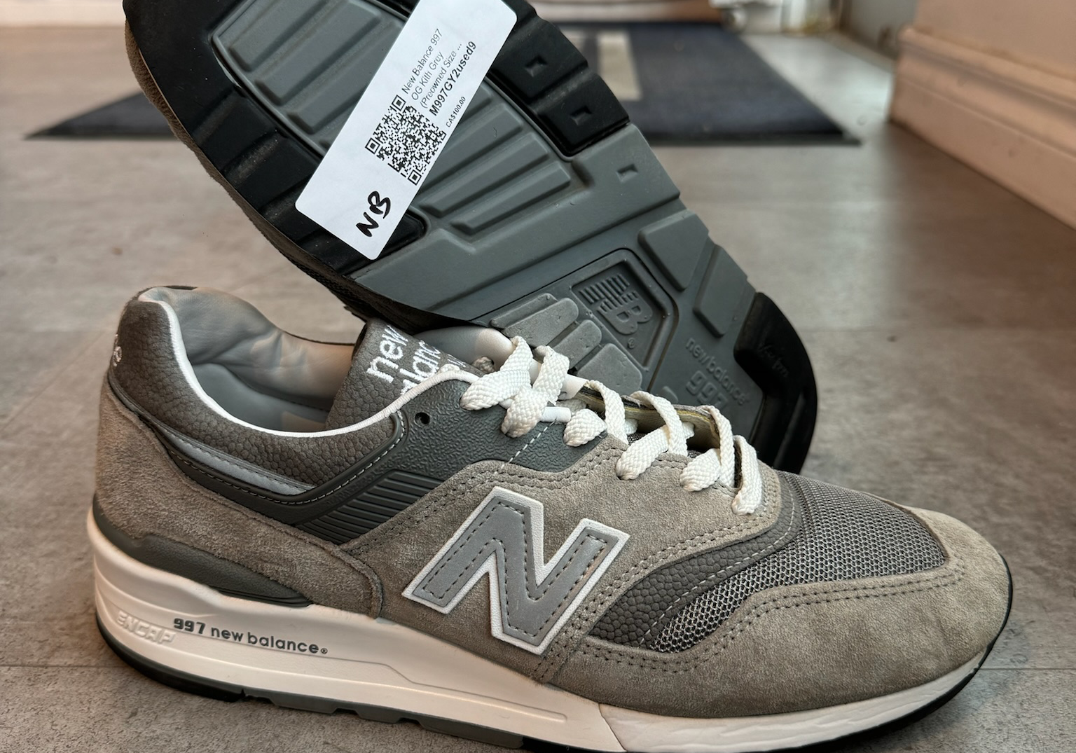 New Balance 997 OG Kith Grey (Preowned Size 9 NB)