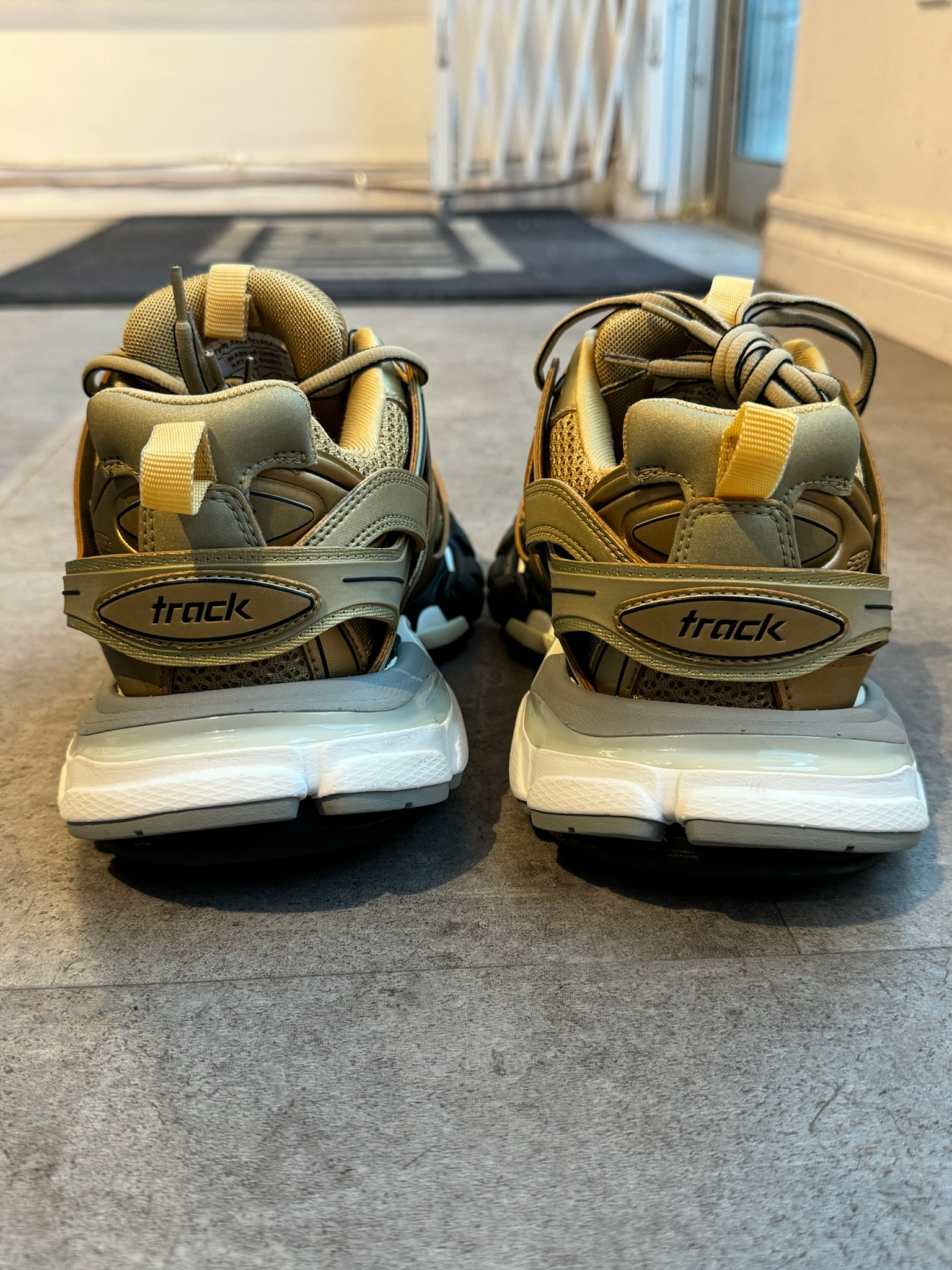 Balenciaga Track Trainer Metallic Gold (Preowned Size 40/FITS8-9)