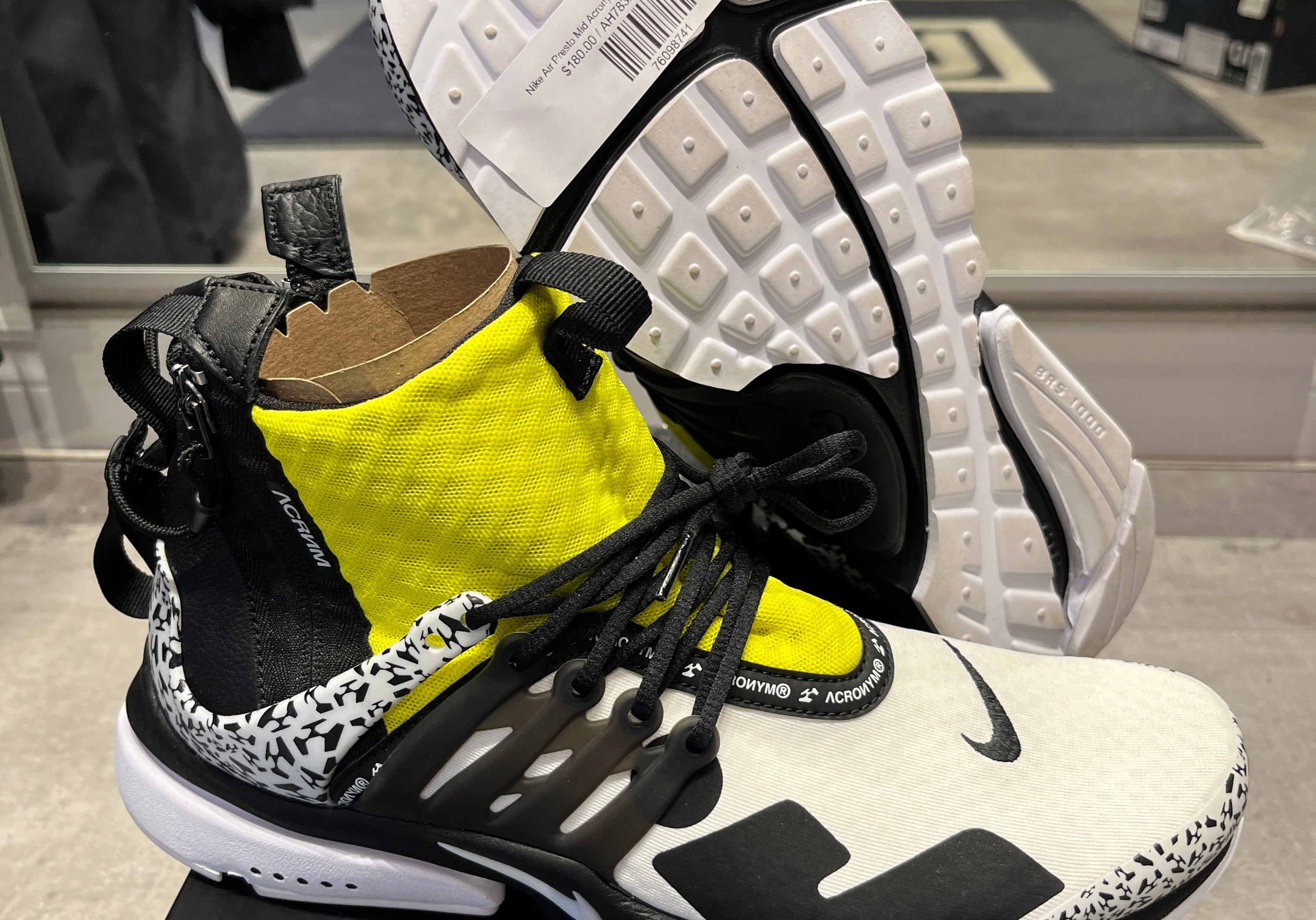 Nike Air Presto Mid Acronym Dynamic Yellow (Preowned)