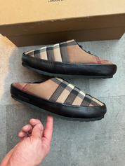 Burberry Northaven Check Quilted Slippers (Preowned Size 41)