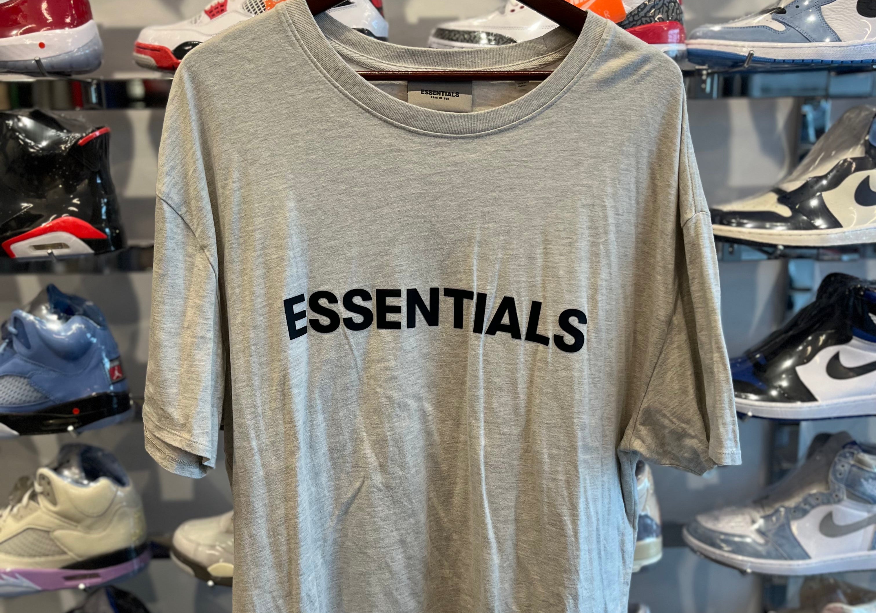 Fear of God Essentials T-Shirt (SS20) Light Oatmeal (Preowned)