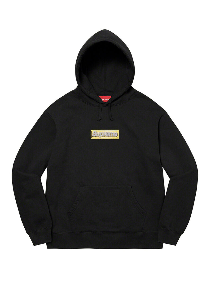 Supreme Bling Box Logo Hooded Sweatshirt Black (Preowned)